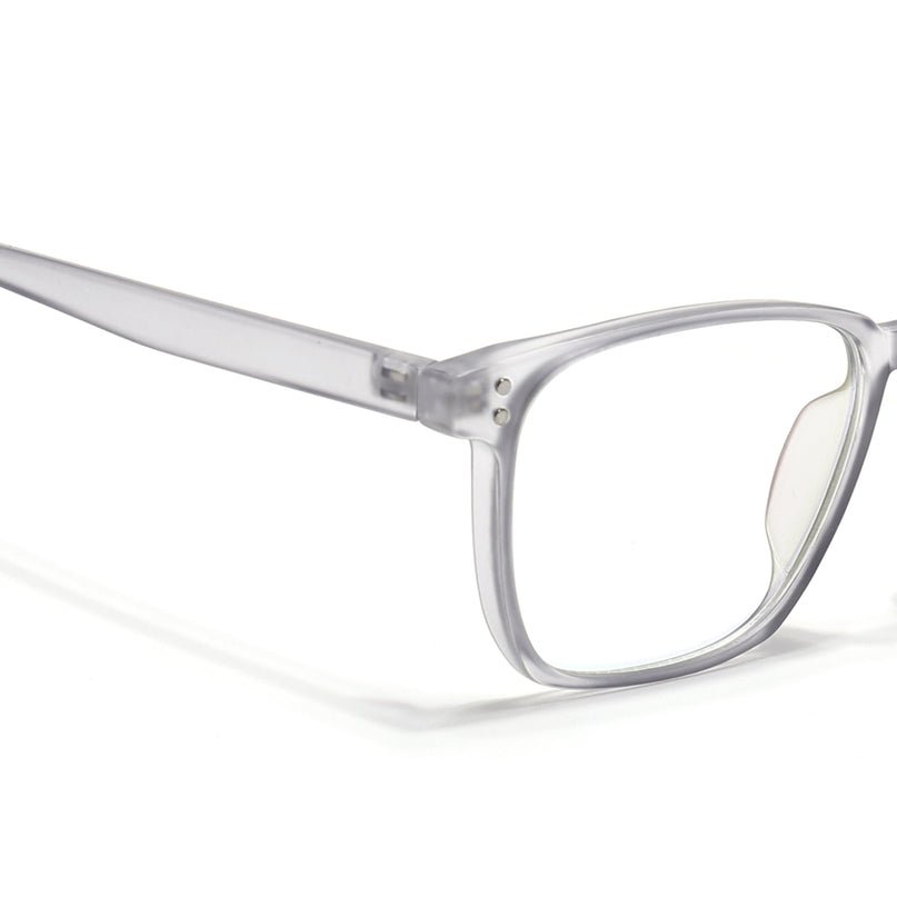 Eyejack Canment Grey Square Eyeglasses for Men & Women (CM20024FCL1870-C3)