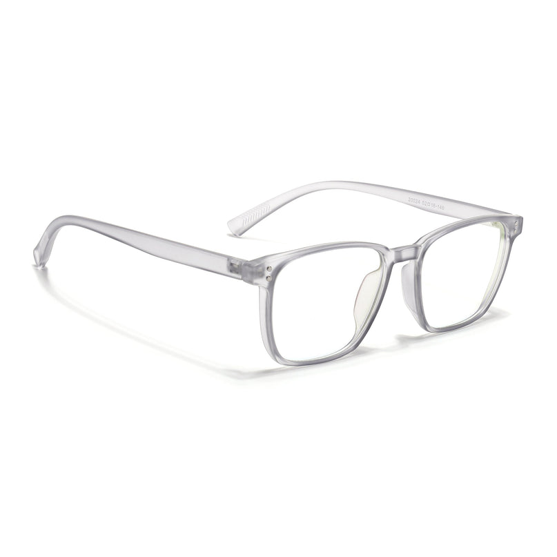 Eyejack Canment Grey Square Eyeglasses for Men & Women (CM20024FCL1870-C3)