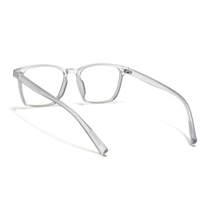 Eyejack Canment Grey Square Eyeglasses for Men & Women (CM20024FCL1870-C3)