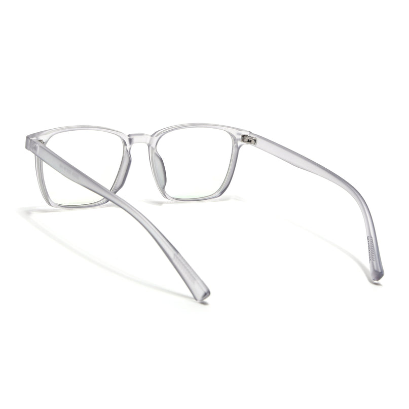 Eyejack Canment Grey Square Eyeglasses for Men & Women (CM20024FCL1870-C3)