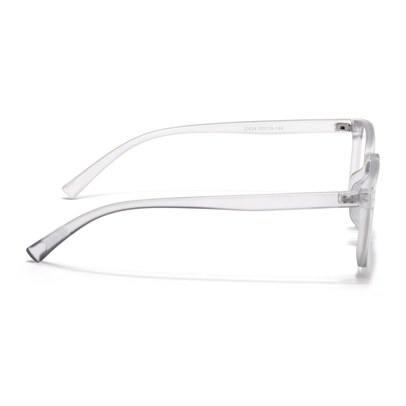 Eyejack Canment Grey Square Eyeglasses for Men & Women (CM20024FCL1870-C3)