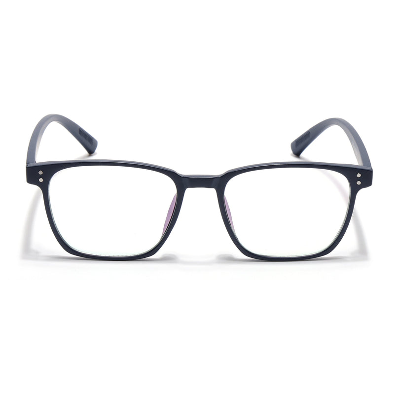 Eyejack Canment Navy Blue Square Eyeglasses for Men & Women (CM20024FCL1872-C5)