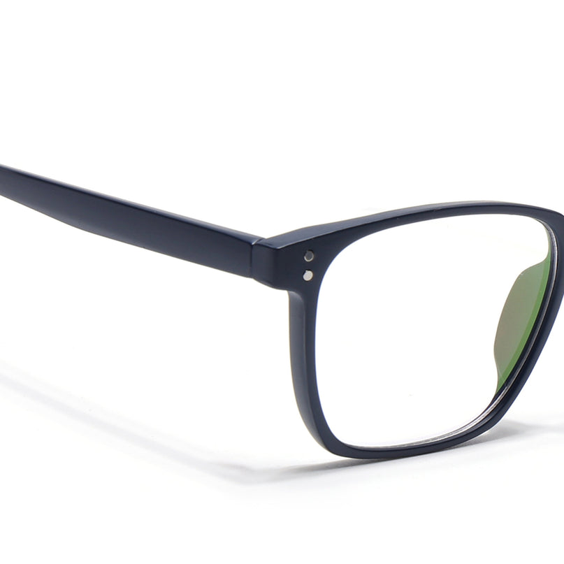 Eyejack Canment Navy Blue Square Eyeglasses for Men & Women (CM20024FCL1872-C5)