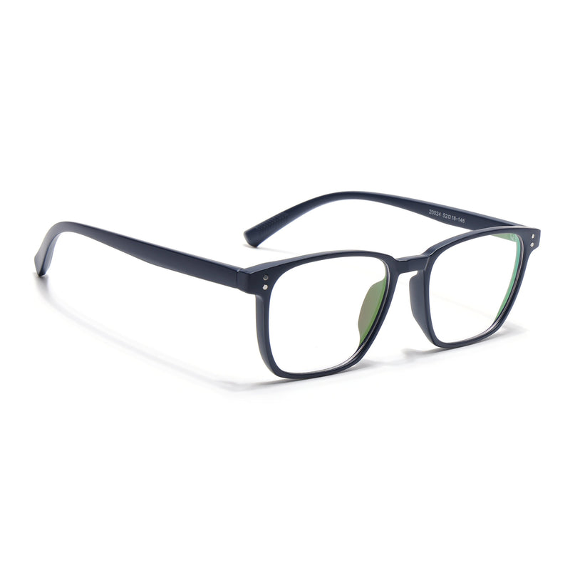 Eyejack Canment Navy Blue Square Eyeglasses for Men & Women (CM20024FCL1872-C5)
