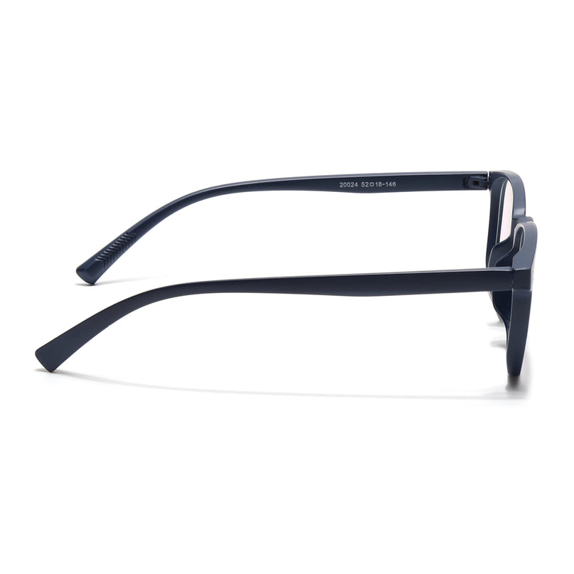 Eyejack Canment Navy Blue Square Eyeglasses for Men & Women (CM20024FCL1872-C5)