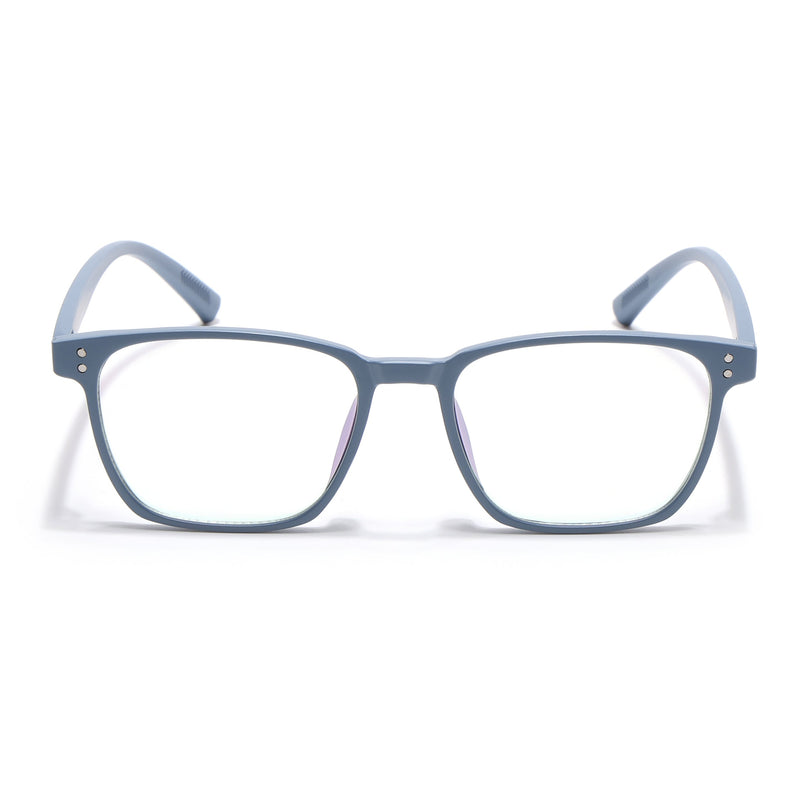 Eyejack Canment Sky Blue Square Eyeglasses for Men & Women (CM20024FCL1873-C6)