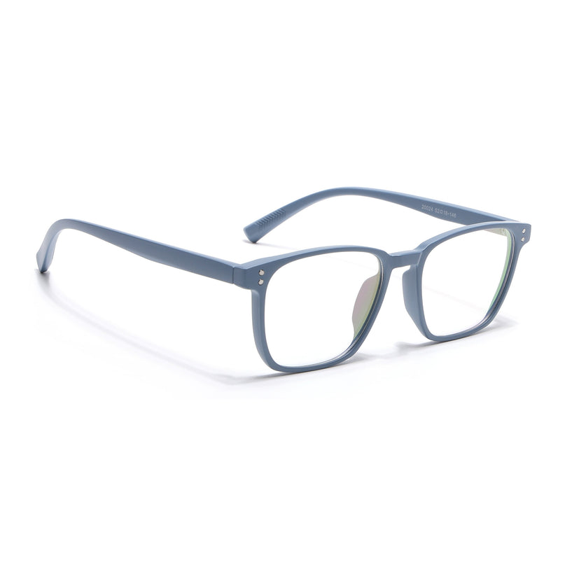 Eyejack Canment Sky Blue Square Eyeglasses for Men & Women (CM20024FCL1873-C6)