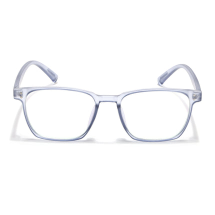 Eyejack Canment Blue Square Eyeglasses for Men & Women (CM20024FCL1874-C7)