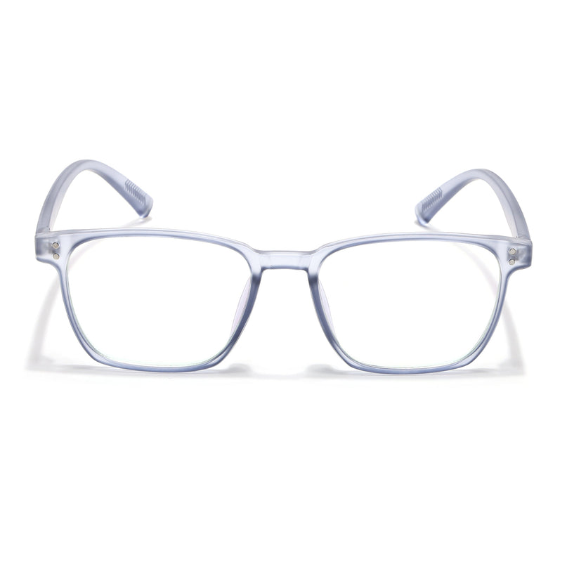 Eyejack Canment Blue Square Eyeglasses for Men & Women (CM20024FCL1874-C7)