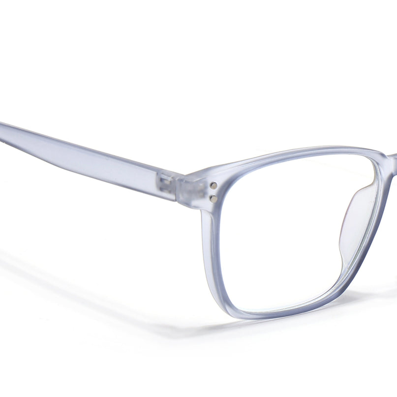Eyejack Canment Blue Square Eyeglasses for Men & Women (CM20024FCL1874-C7)