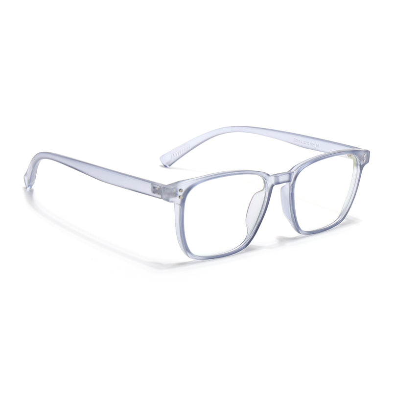 Eyejack Canment Blue Square Eyeglasses for Men & Women (CM20024FCL1874-C7)