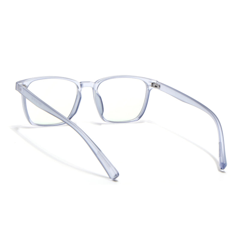 Eyejack Canment Blue Square Eyeglasses for Men & Women (CM20024FCL1874-C7)