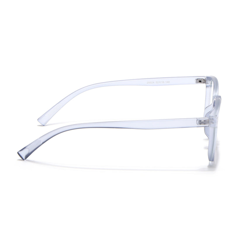Eyejack Canment Blue Square Eyeglasses for Men & Women (CM20024FCL1874-C7)