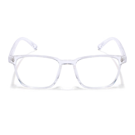 Eyejack Canment Transparent Square Eyeglasses for Men & Women (CM20024FCL1876-C9)