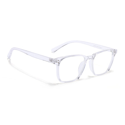 Eyejack Canment Transparent Square Eyeglasses for Men & Women (CM20024FCL1876-C9)