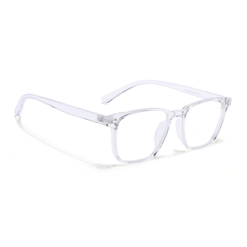 Eyejack Canment Transparent Square Eyeglasses for Men & Women (CM20024FCL1876-C9)