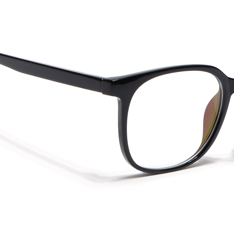 Eyejack Canment Shine Black Round Eyeglasses for Men & Women (CM20030FCL1878-C1)