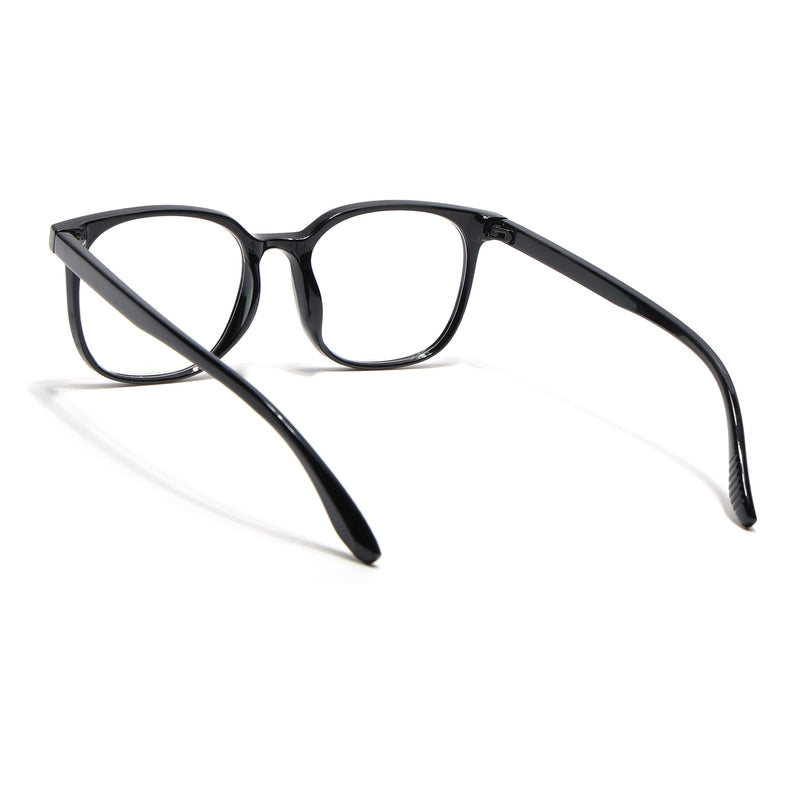 Eyejack Canment Shine Black Round Eyeglasses for Men & Women (CM20030FCL1878-C1)