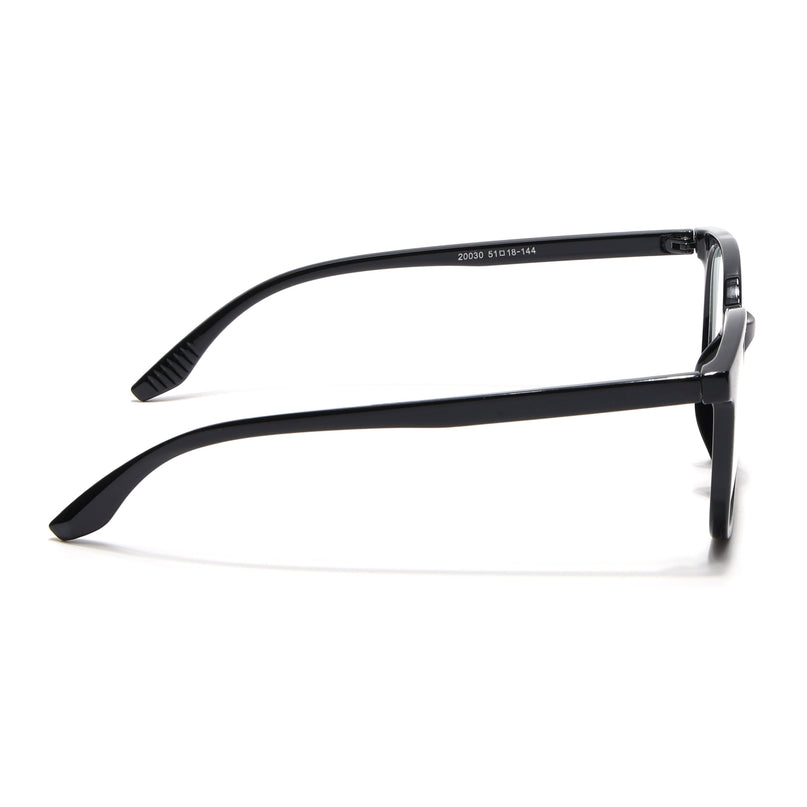 Eyejack Canment Shine Black Round Eyeglasses for Men & Women (CM20030FCL1878-C1)
