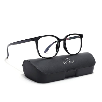 Eyejack Canment Shine Black Round Eyeglasses for Men & Women (CM20030FCL1878-C1)