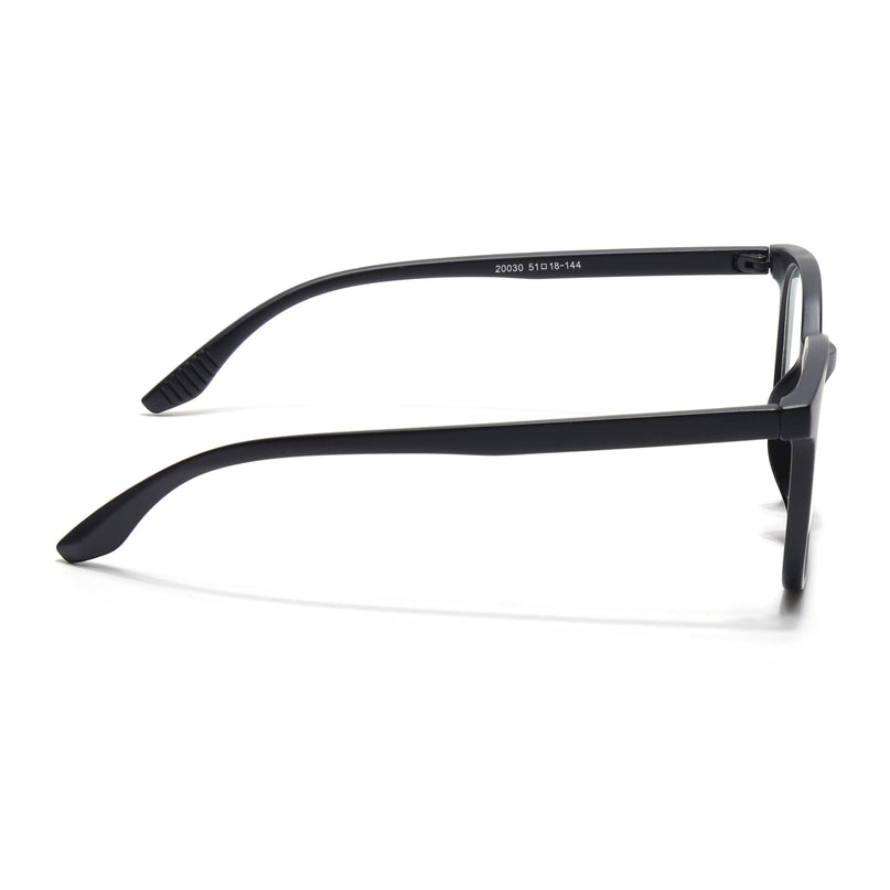 Eyejack Canment Matt Black Round Eyeglasses for Men & Women (CM20030FCL1879-C2)