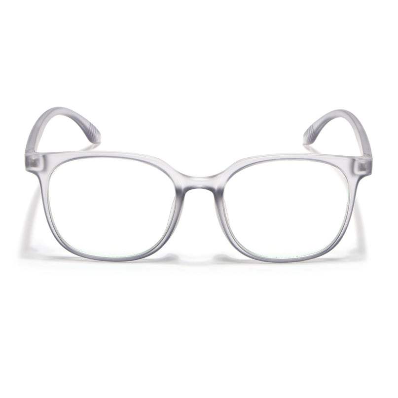 Eyejack Canment Grey Round Eyeglasses for Men & Women (CM20030FCL1880-C3)