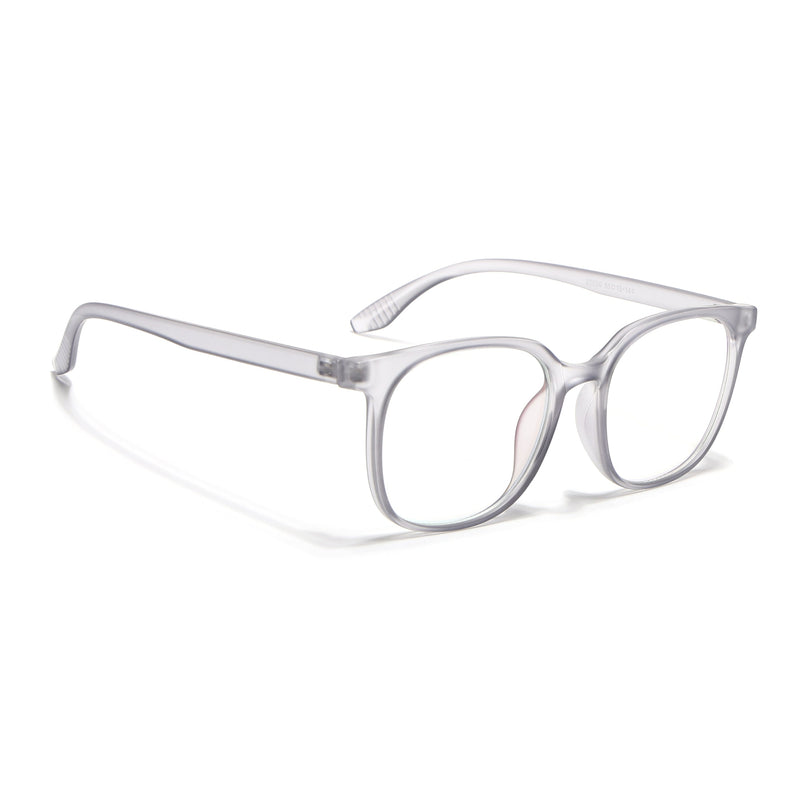 Eyejack Canment Grey Round Eyeglasses for Men & Women (CM20030FCL1880-C3)