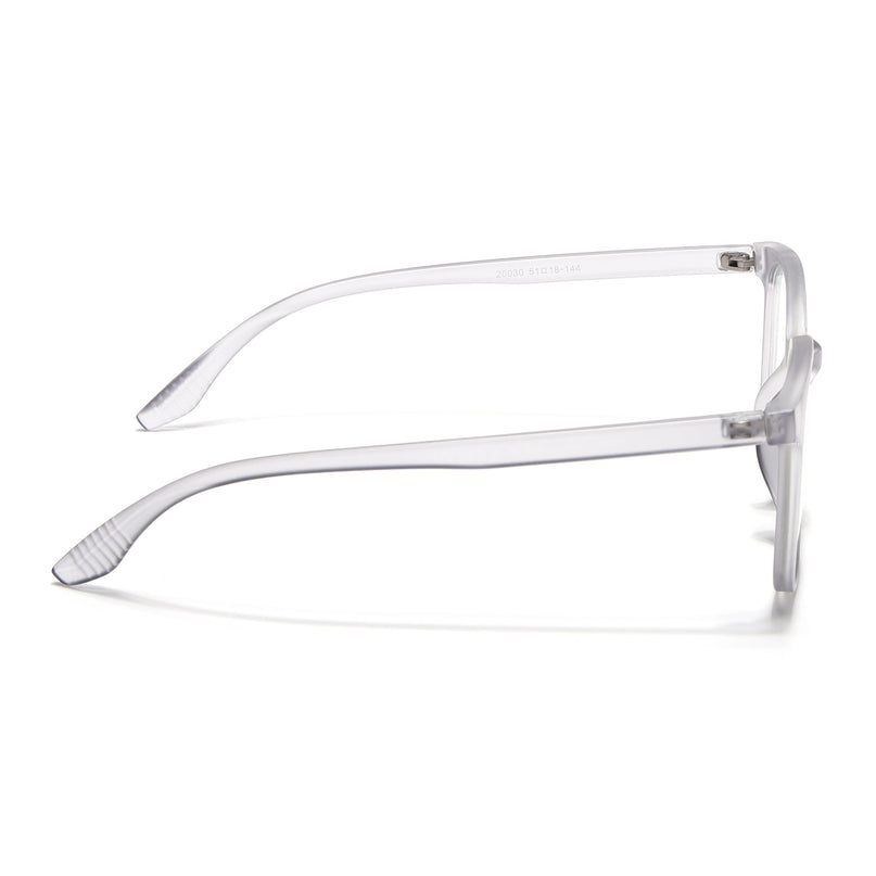 Eyejack Canment Grey Round Eyeglasses for Men & Women (CM20030FCL1880-C3)