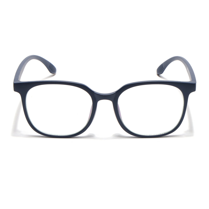 Eyejack Canment Navy Blue Round Eyeglasses for Men & Women (CM20030FCL1882-C5)