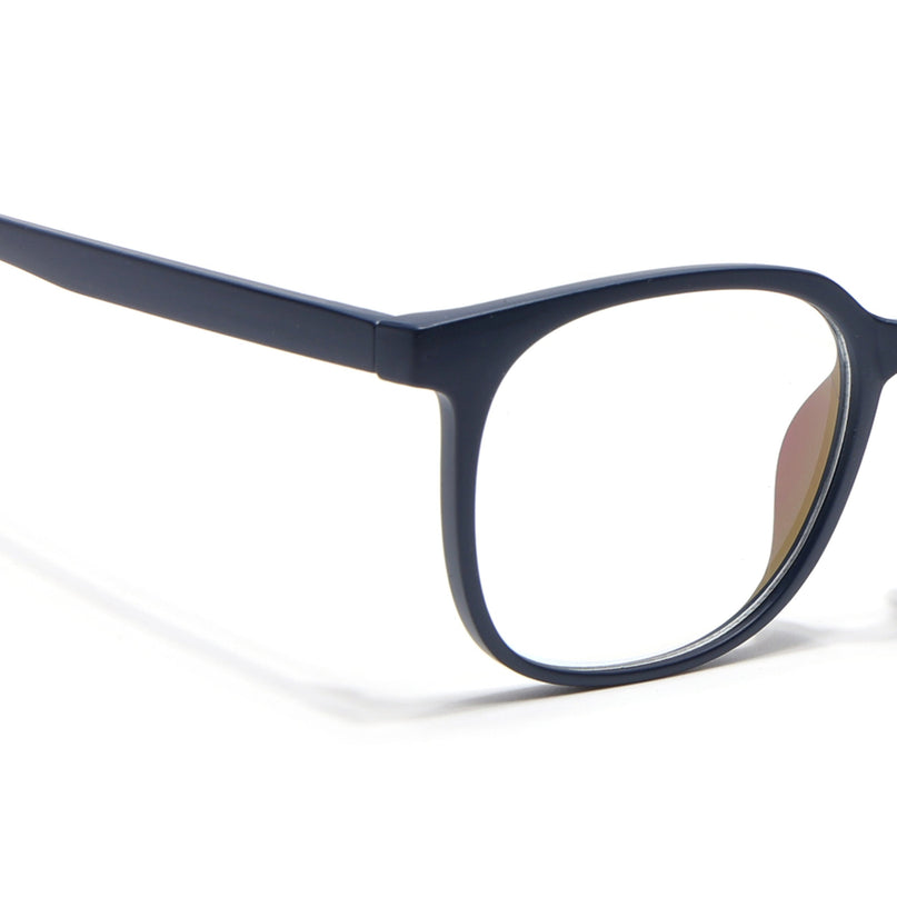 Eyejack Canment Navy Blue Round Eyeglasses for Men & Women (CM20030FCL1882-C5)