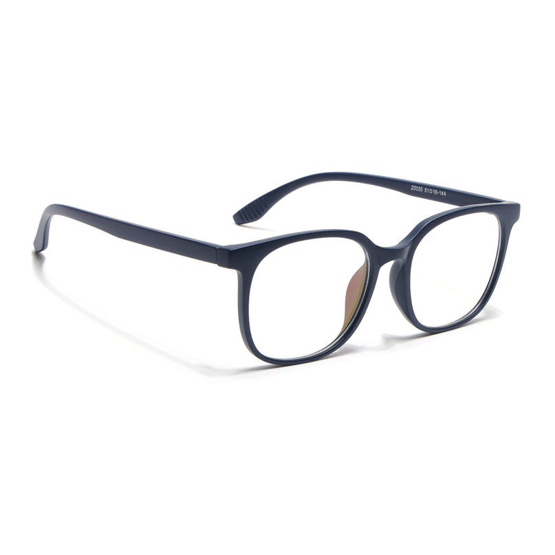 Eyejack Canment Navy Blue Round Eyeglasses for Men & Women (CM20030FCL1882-C5)