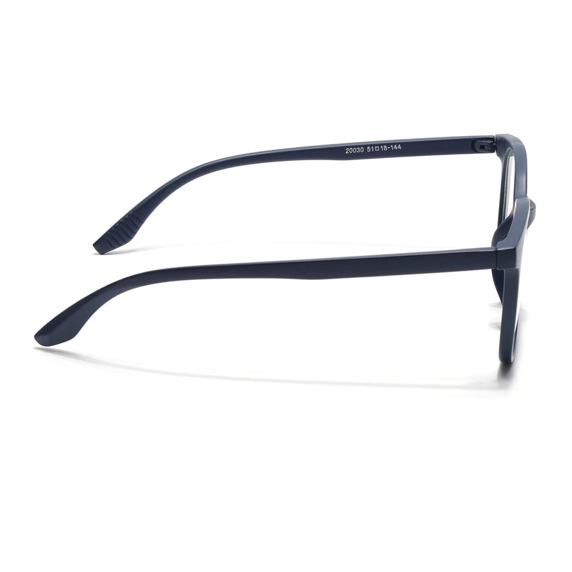 Eyejack Canment Navy Blue Round Eyeglasses for Men & Women (CM20030FCL1882-C5)