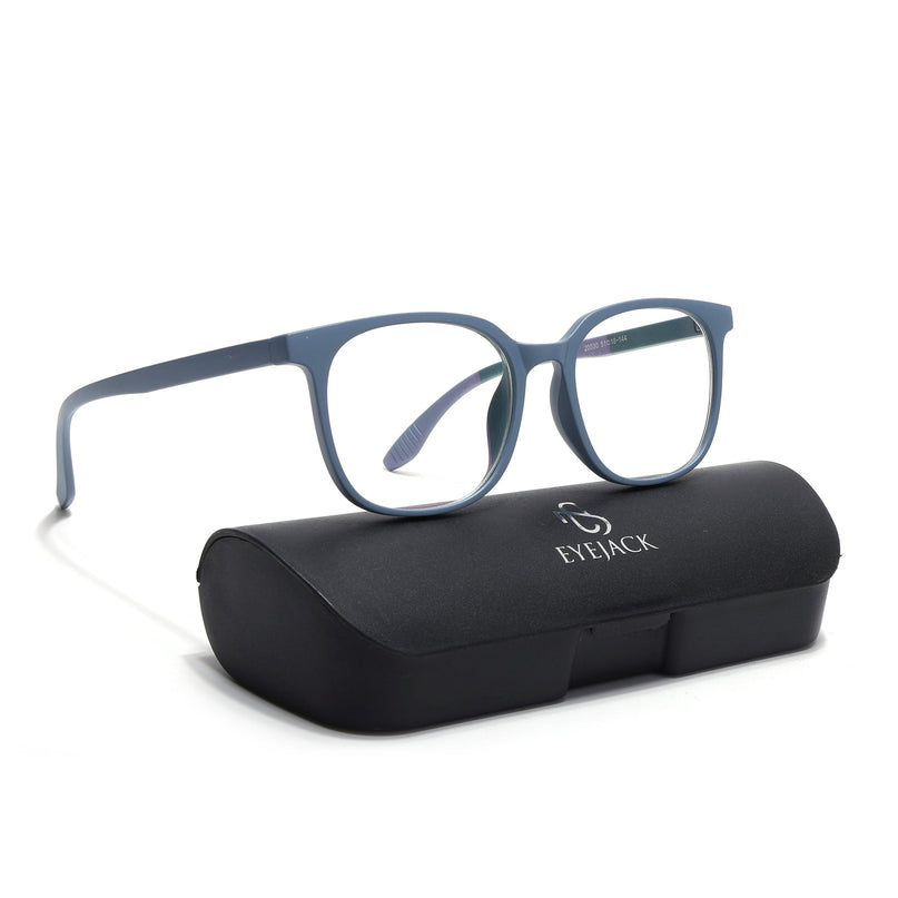 Eyejack Canment Sky Blue Round Eyeglasses for Men & Women (CM20030FCL1883-C6)
