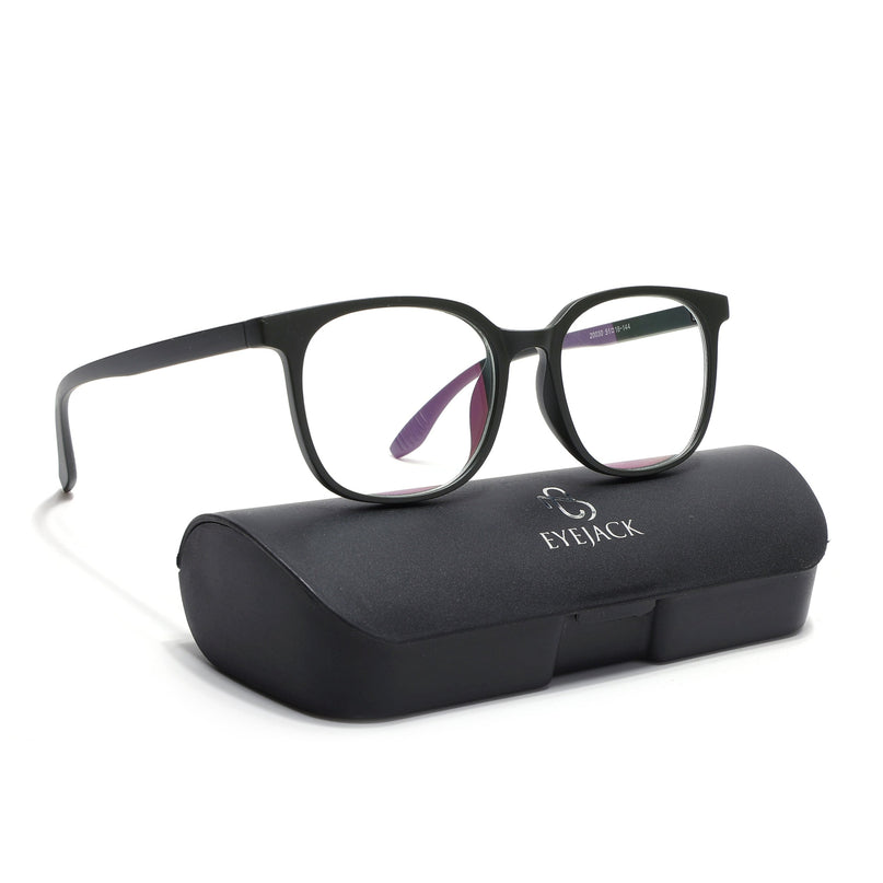 Eyejack Canment Olive Round Eyeglasses for Men & Women (CM20030FCL1885-C8)