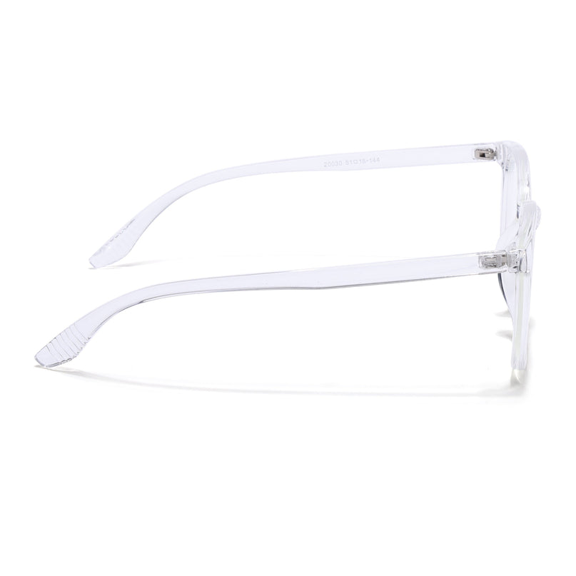 Eyejack Canment Transparent Round Eyeglasses for Men & Women (CM20030FCL1886-C9)