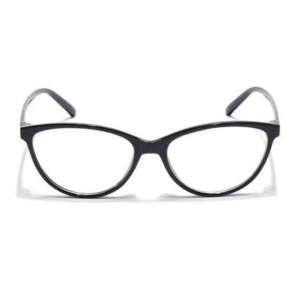 Eyejack Canment Black Cateye Eyeglasses for Women (CM2363FCL1766-C1)