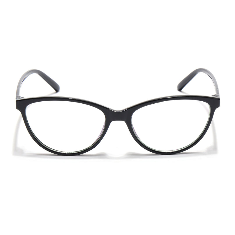 Eyejack Canment Black Cateye Eyeglasses for Women (CM2363FCL1766-C1)