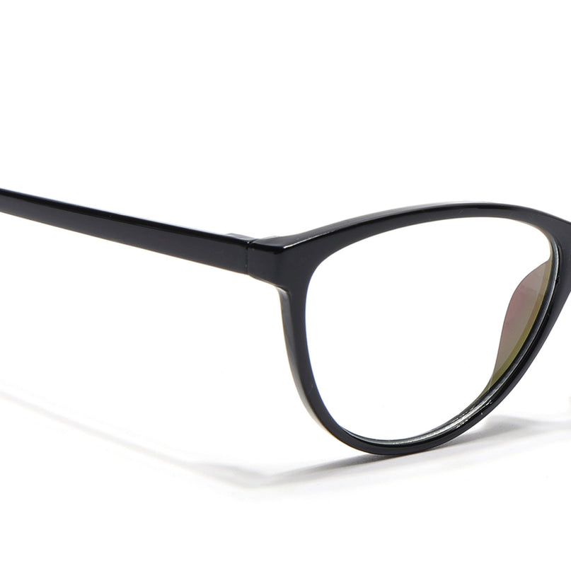 Eyejack Canment Black Cateye Eyeglasses for Women (CM2363FCL1766-C1)