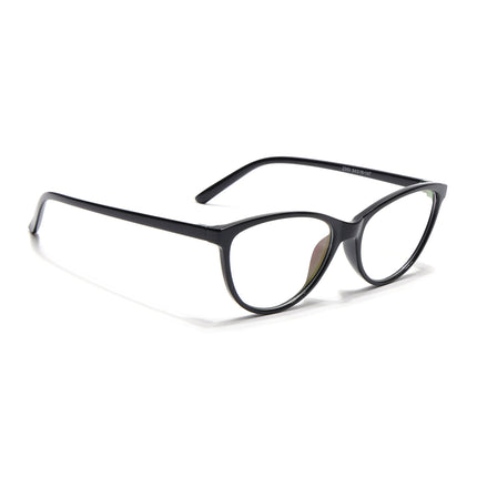 Eyejack Canment Black Cateye Eyeglasses for Women (CM2363FCL1766-C1)