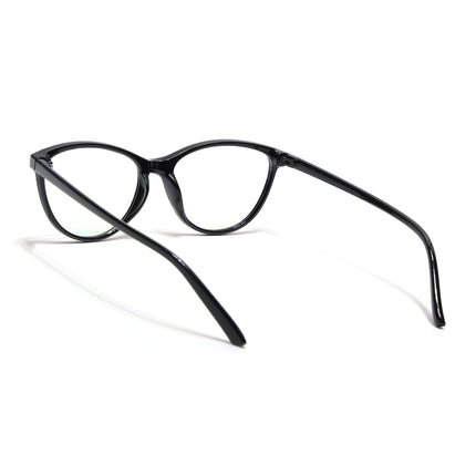 Eyejack Canment Black Cateye Eyeglasses for Women (CM2363FCL1766-C1)