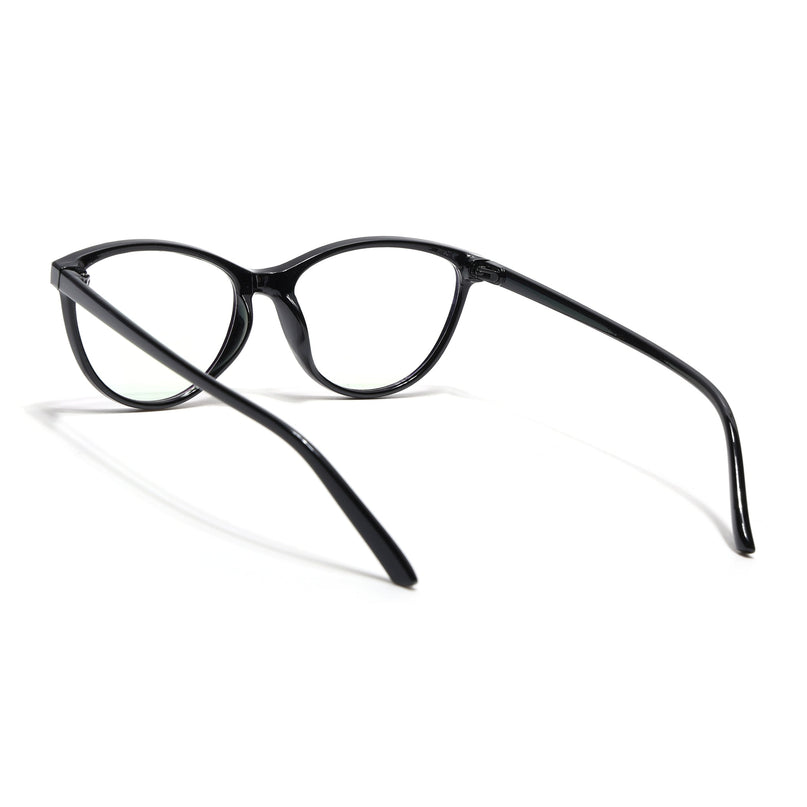 Eyejack Canment Black Cateye Eyeglasses for Women (CM2363FCL1766-C1)