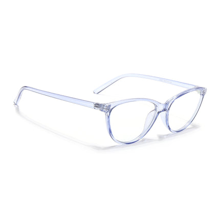 Eyejack Canment Blue Cateye Eyeglasses for Women (CM2363FCL1767-C2)