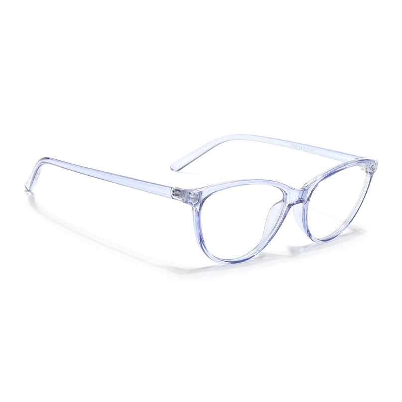 Eyejack Canment Blue Cateye Eyeglasses for Women (CM2363FCL1767-C2)