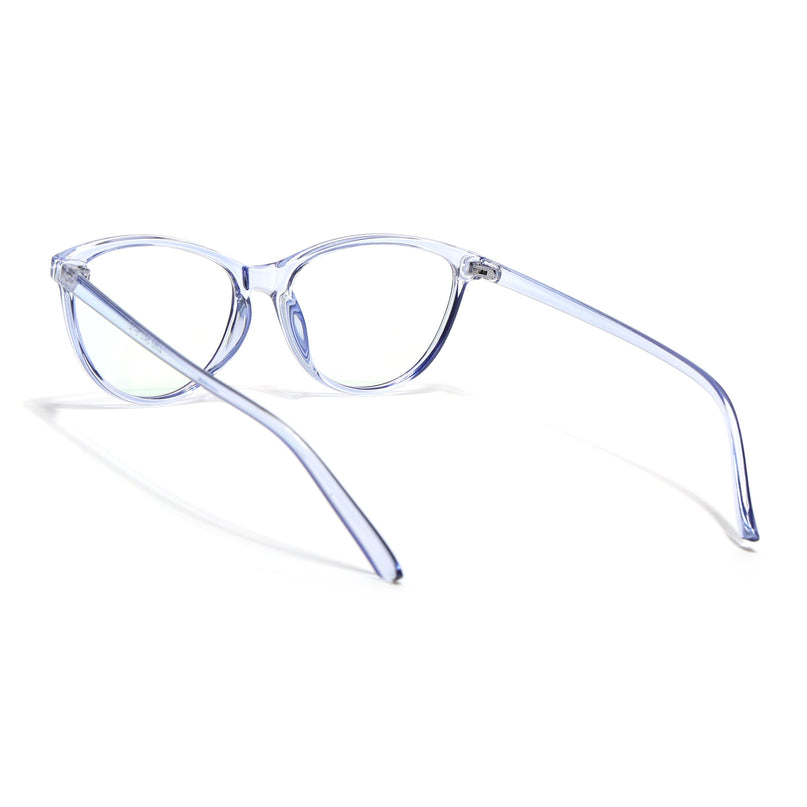 Eyejack Canment Blue Cateye Eyeglasses for Women (CM2363FCL1767-C2)