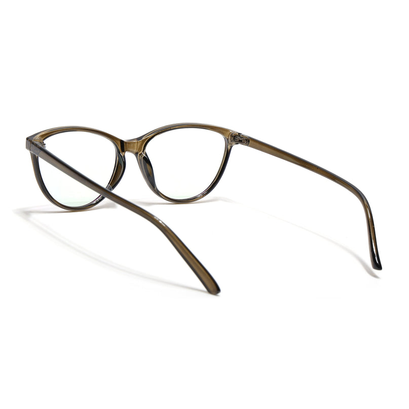Eyejack Canment Olive Cateye Eyeglasses for Women (CM2363FCL1768-C3)