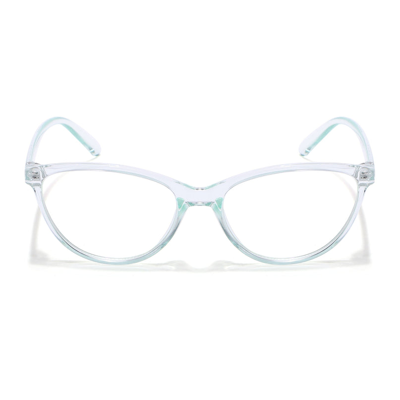 Eyejack Canment Sea Green Cateye Eyeglasses for Women (CM2363FCL1769-C4)
