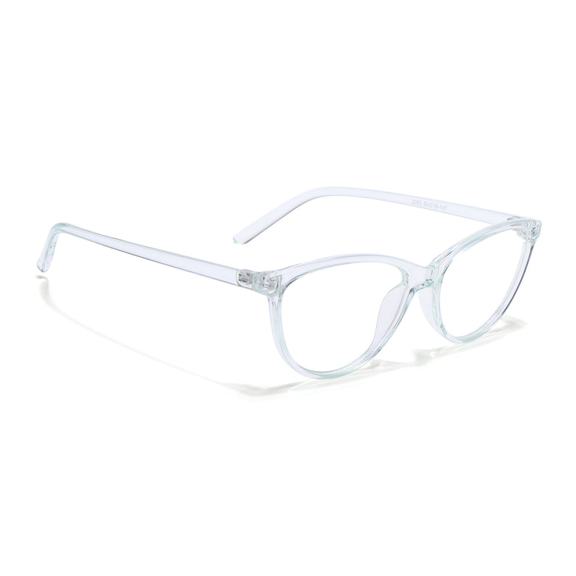 Eyejack Canment Sea Green Cateye Eyeglasses for Women (CM2363FCL1769-C4)