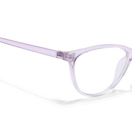 Eyejack Canment Light Purple Cateye Eyeglasses for Women (CM2363FCL1771-C6)