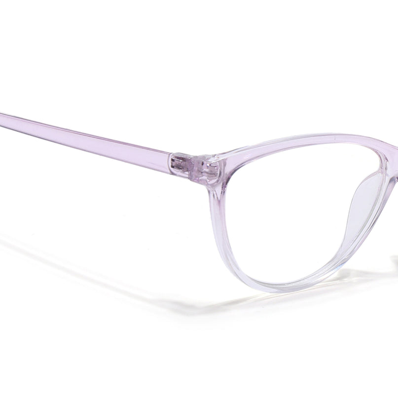 Eyejack Canment Light Purple Cateye Eyeglasses for Women (CM2363FCL1771-C6)