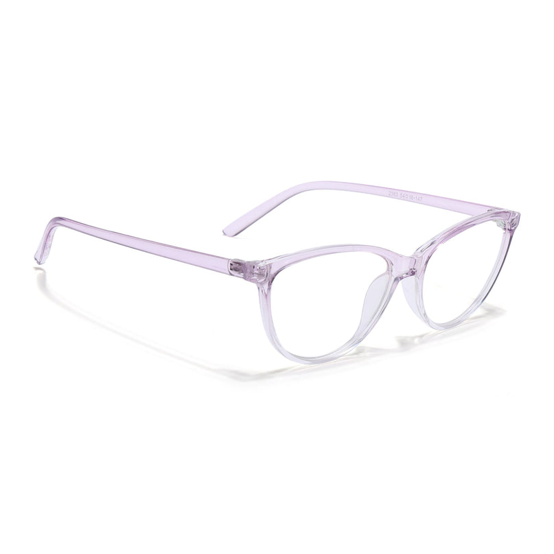 Eyejack Canment Light Purple Cateye Eyeglasses for Women (CM2363FCL1771-C6)